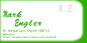 mark engler business card